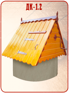 Деревянные домики для колодца в Череповце